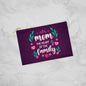 Mom - The Heart of the Family - Fabric Zippered Pouch Small