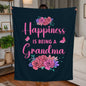 Happiness is being a Grandma | Jersey Fleece Blanket 50" x 60"