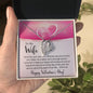 To My Wife - Gift For Wife - Happy Valentine's Day - Forever Love Necklace