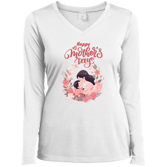 LST353LS Ladies’ Long Sleeve Performance V-Neck Tee