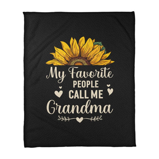 My Favorite PEOPLE CALL ME Grandma | Coral Fleece Blanket 30x40