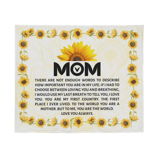 Dear Mom-There are not enough | Jersey Fleece Blanket 60" x 50"