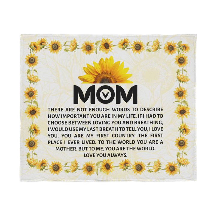 Dear Mom-There are not enough | Jersey Fleece Blanket 60